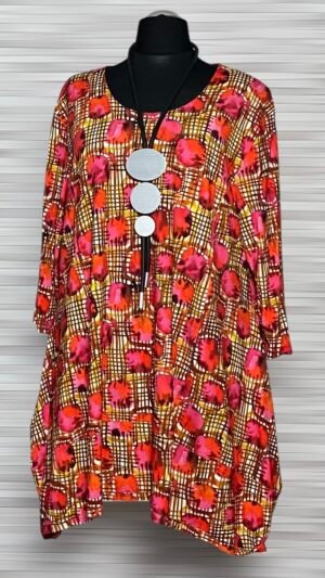 kolorowa tunika new jersey fashion