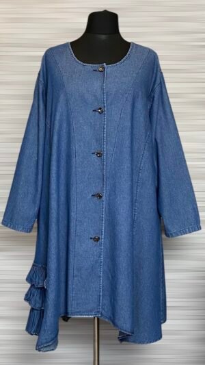 bawełniany blezer w kolorze jeans