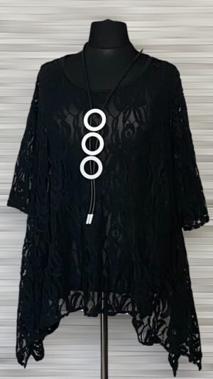 Home koronkowa tunika moonshine mode z kieszeniami