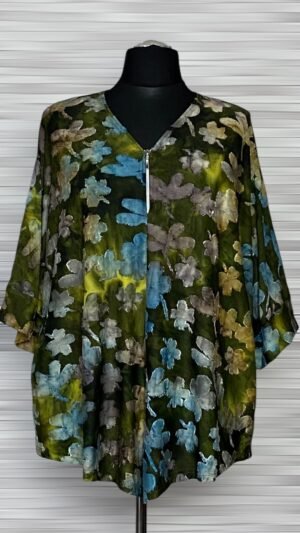 Home bluzka new jersey fashion z zamkiem