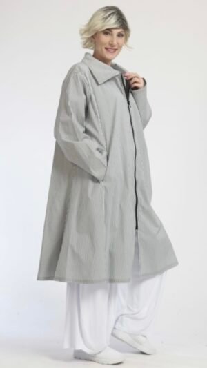 długa bluzka/ koszula / letni blezer akh exclusive w cienkie paski