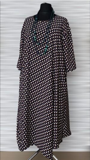 wiskozowa sukienka akh exclusive z kieszeniami