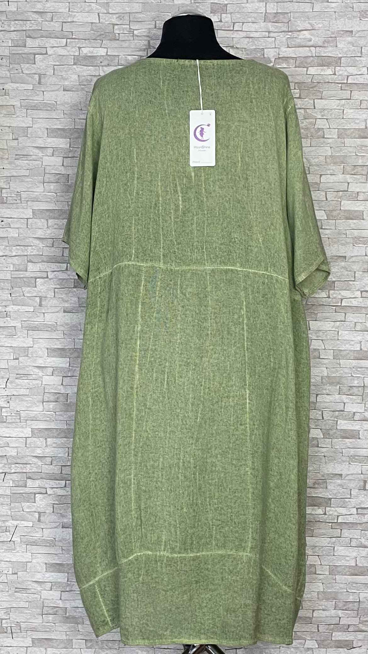 wiskozowo lniana sukienka moonshine mode z kieszeniami wiskozowo lniana sukienka moonshine mode z kieszeniami