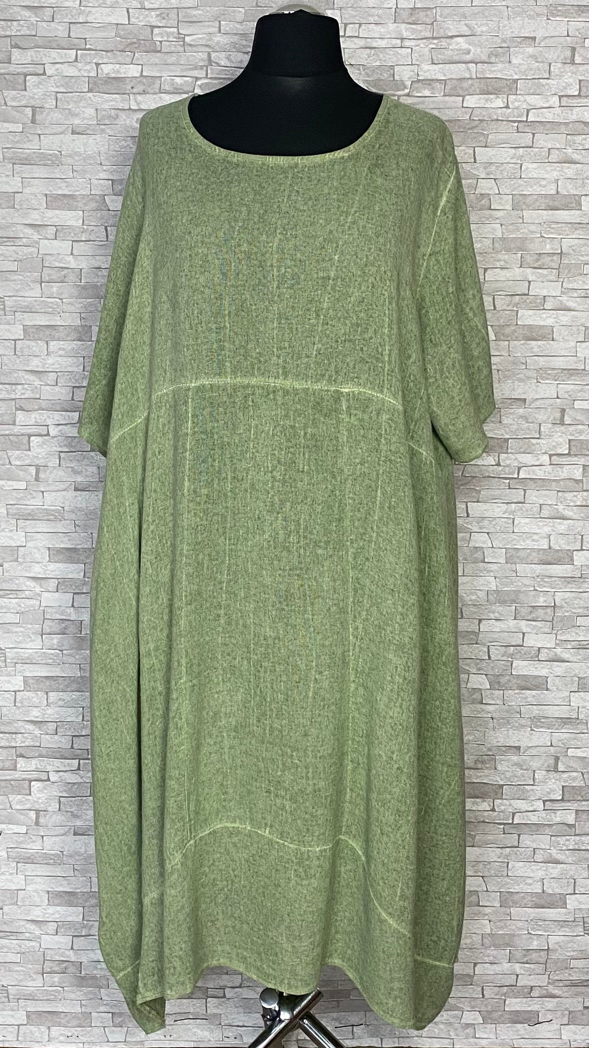 wiskozowo lniana sukienka moonshine mode z kieszeniami wiskozowo lniana sukienka moonshine mode z kieszeniami