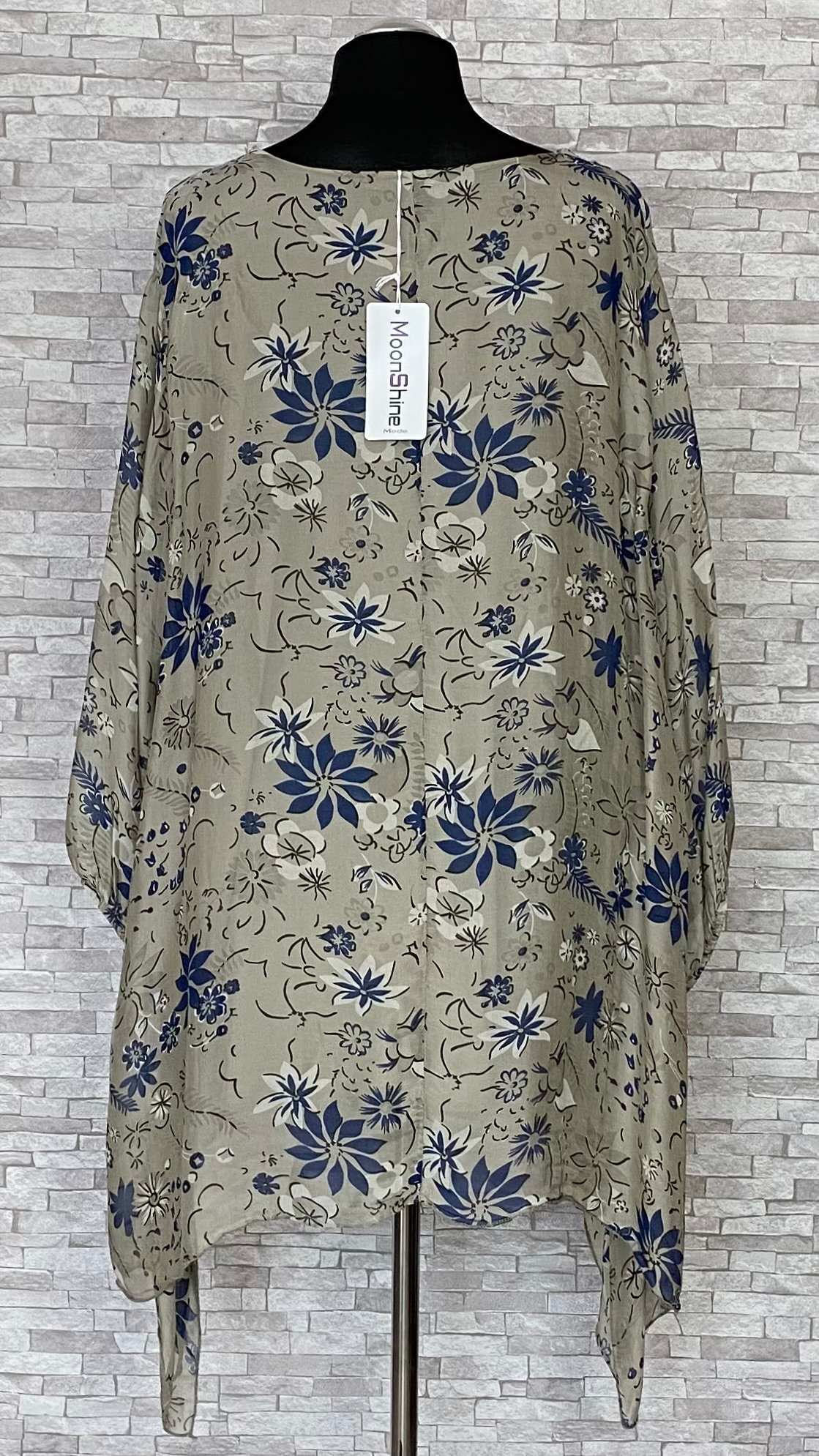 wiskozowo jedwabna tunika moonshine mode na podszewce wiskozowo jedwabna tunika moonshine mode na podszewce