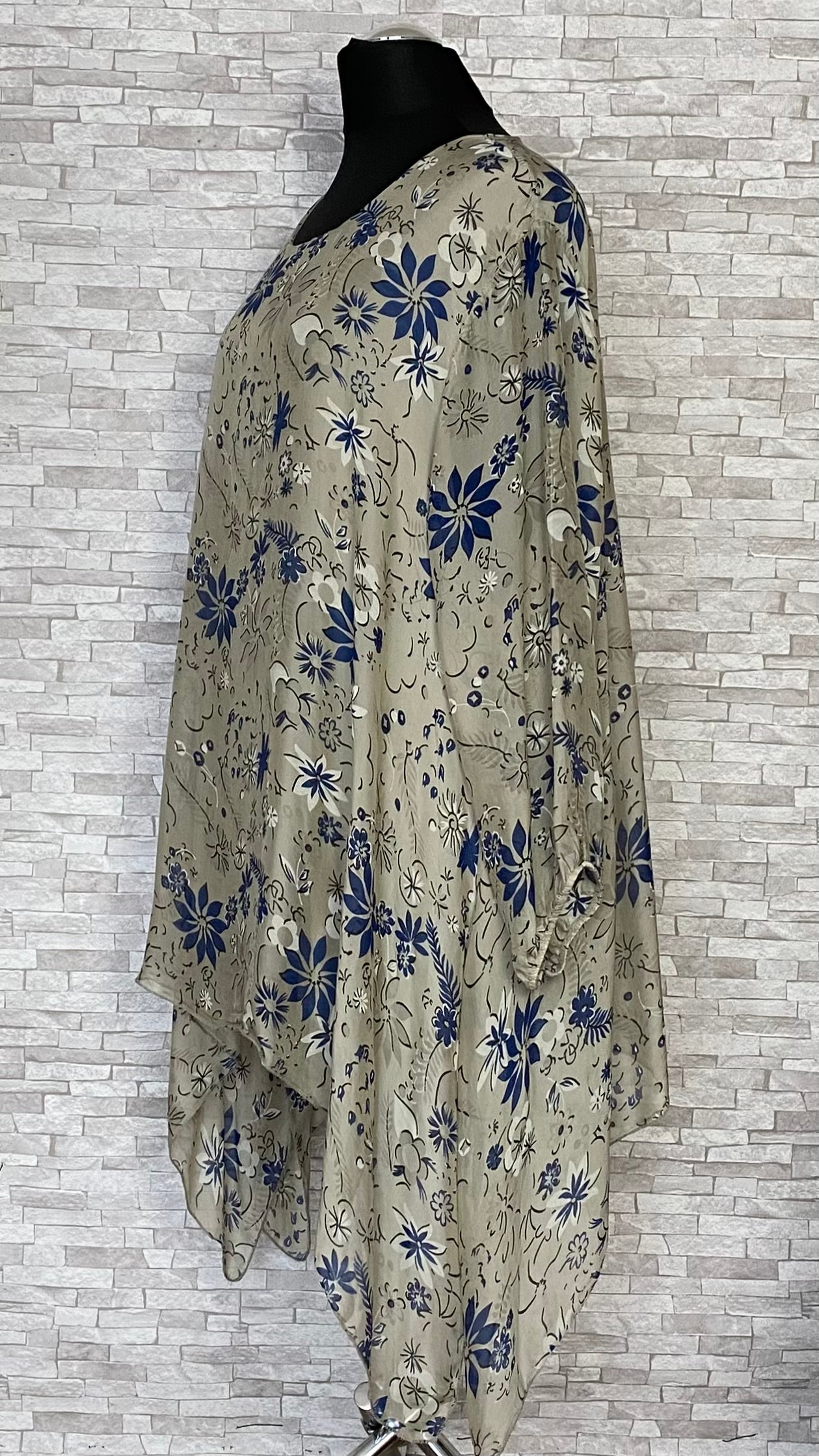 wiskozowo jedwabna tunika moonshine mode na podszewce wiskozowo jedwabna tunika moonshine mode na podszewce