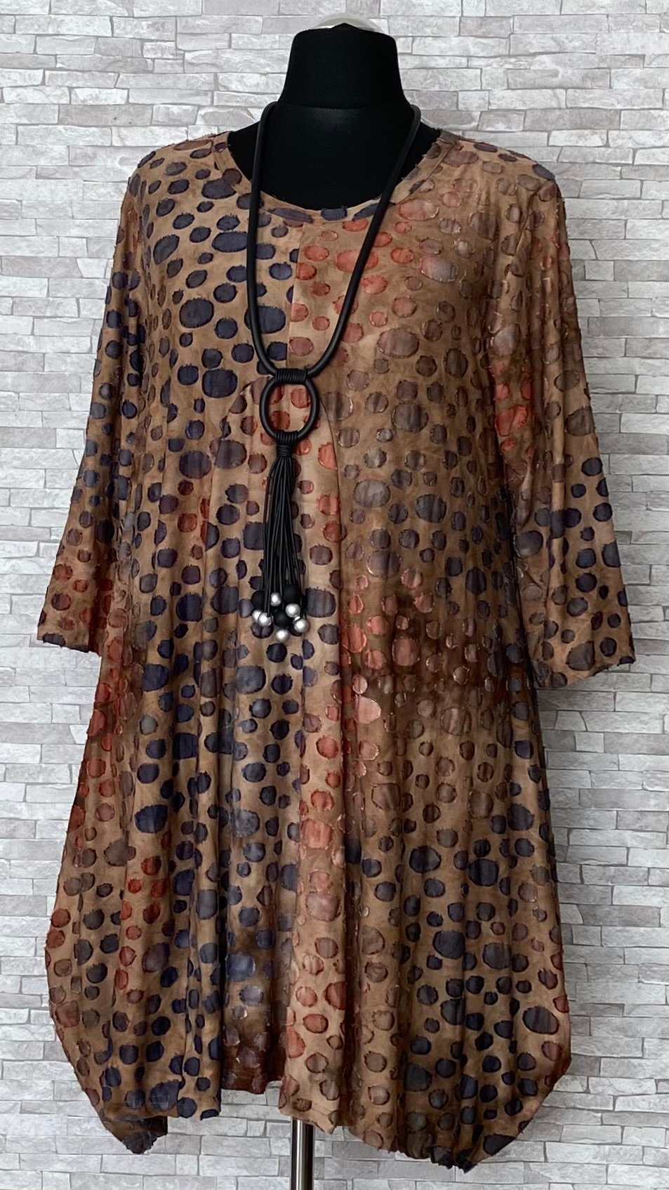 tunika new jersey fashion w ozdobne kółka tunika new jersey fashion w ozdobne kółka