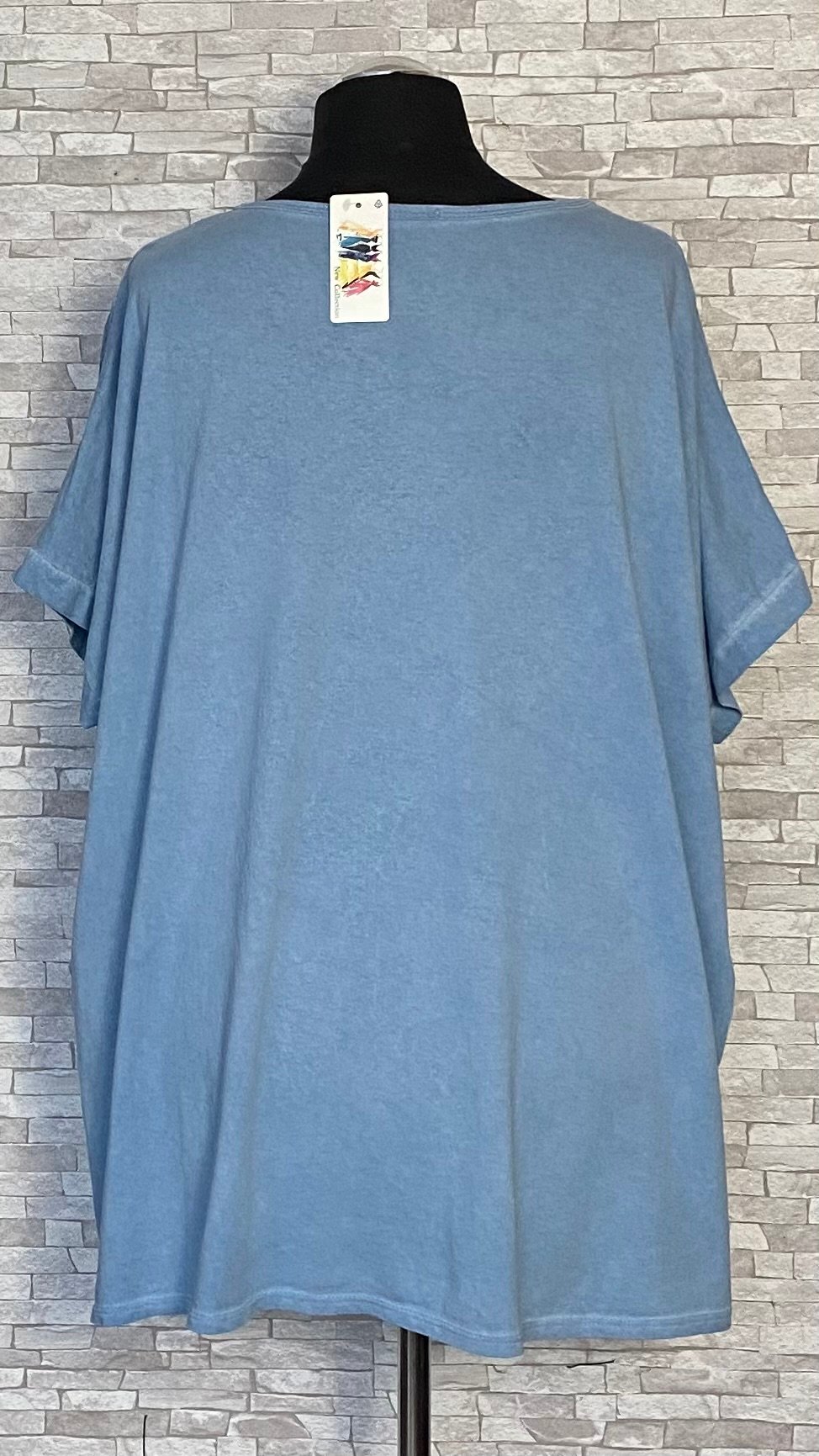 bawełniano lniana bluzka z cyrkoniami bawełniano lniana bluzka z cyrkoniami