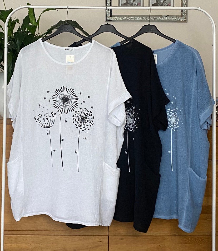 bawełniano lniana bluzka z cyrkoniami bawełniano lniana bluzka z cyrkoniami