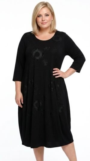 sukienka new jersey fashion z kieszeniami