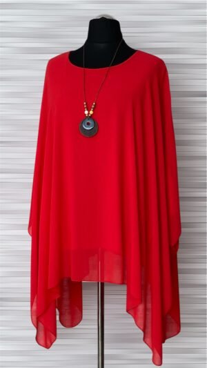 Home szyfonowe ponczo z wisiorkiem