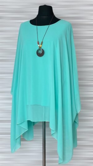 Home szyfonowe ponczo z wisiorkiem