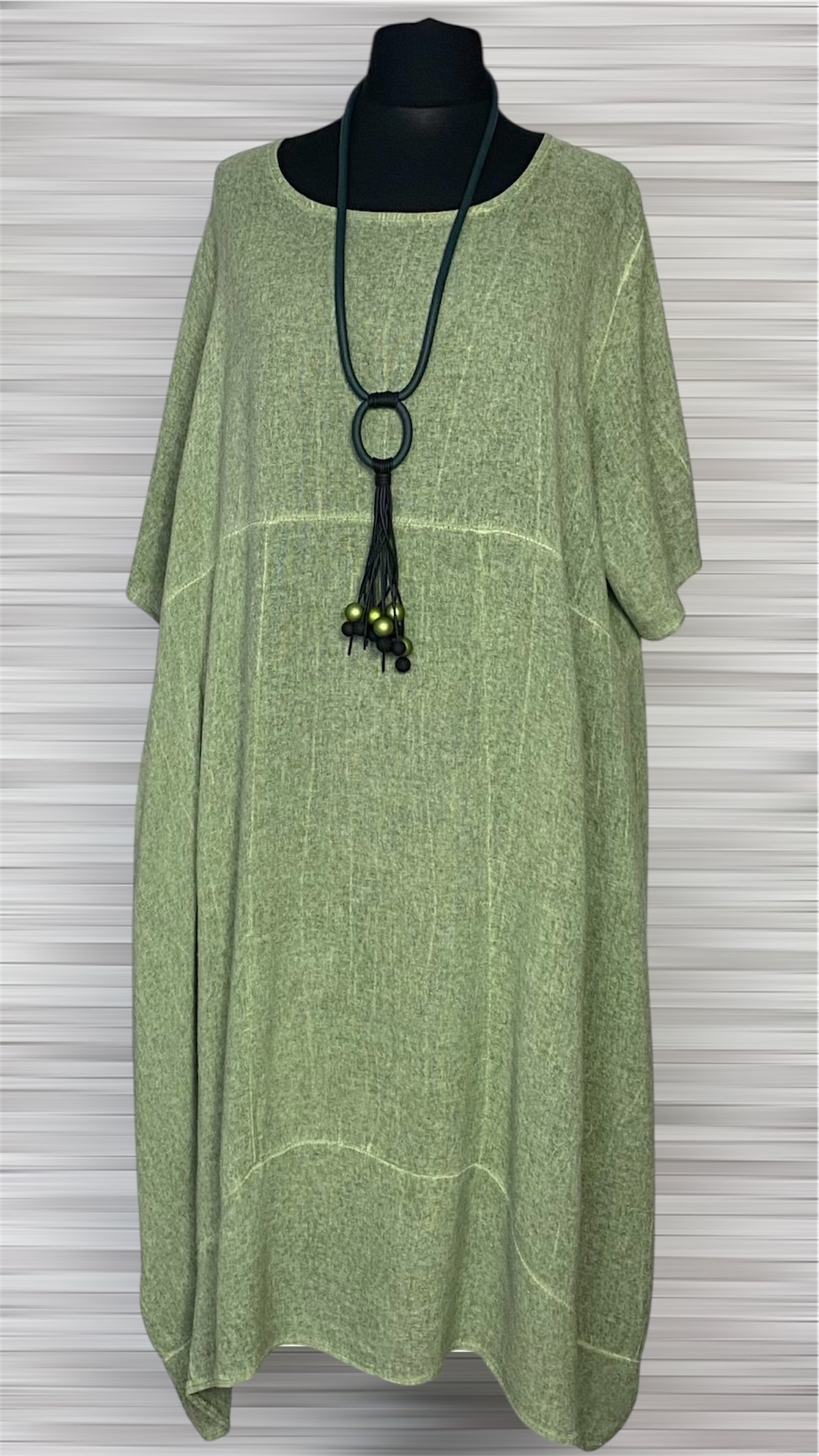 wiskozowo lniana sukienka moonshine mode z kieszeniami wiskozowo lniana sukienka moonshine mode z kieszeniami