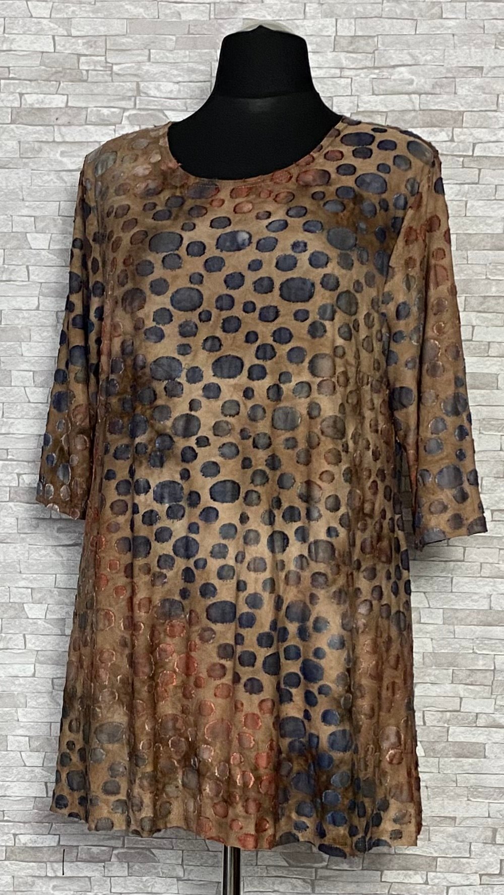 tunika new jersey fashion w ozdobne kółka tunika new jersey fashion w ozdobne kółka