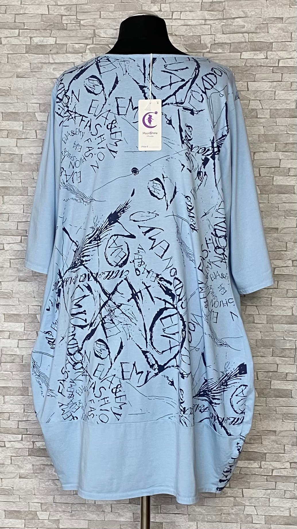 bawełniana tunika moonshine mode z szerszym dołem bawełniana tunika moonshine mode z szerszym dołem