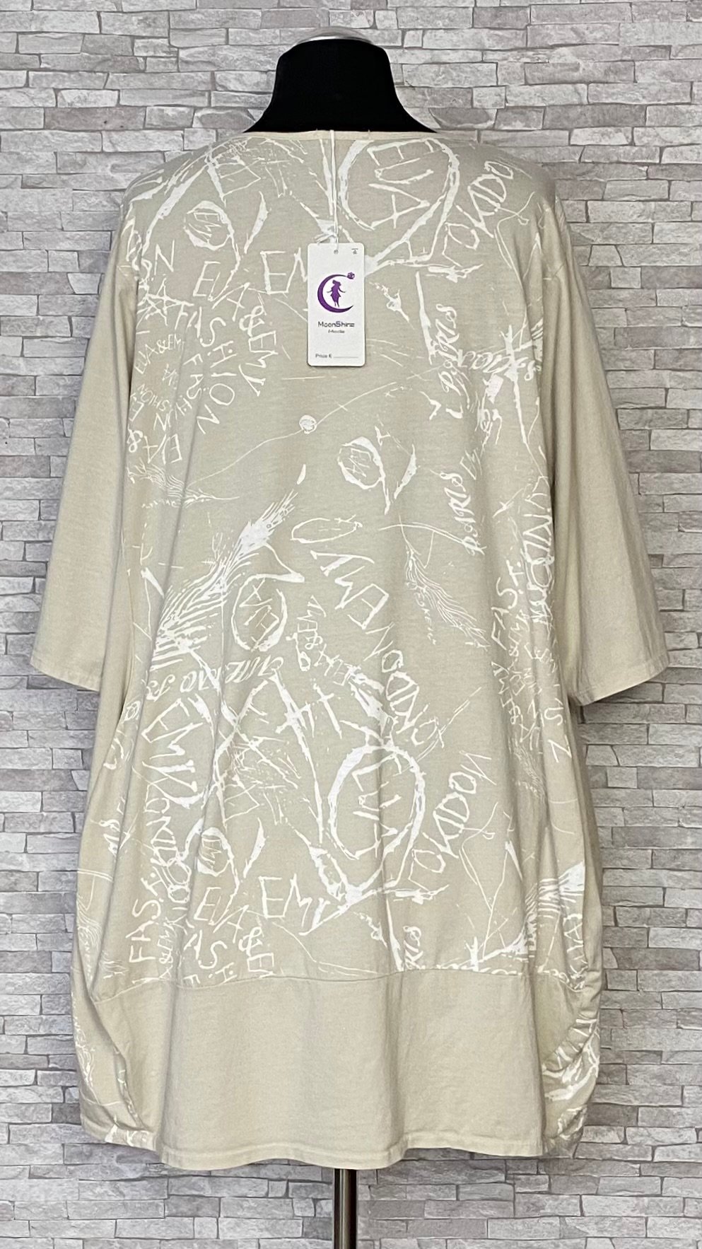 bawełniana tunika moonshine mode z szerszym dołem bawełniana tunika moonshine mode z szerszym dołem