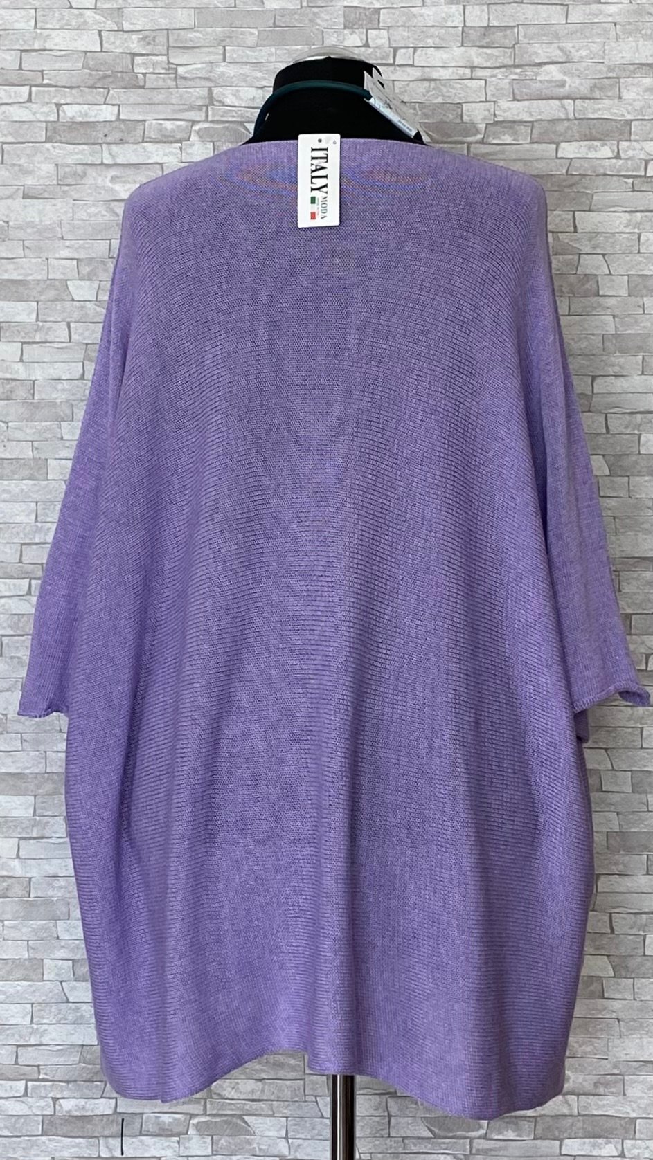 dzianinowy sweter z rękawami długości 3/4 dzianinowy sweter z rękawami długości 3/4