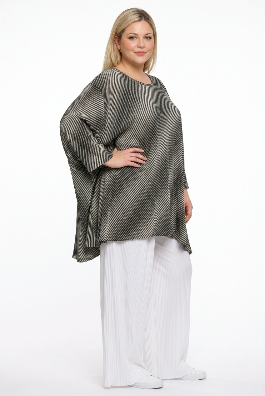 wiskozowa tunika akh exclusive w paski wiskozowa tunika akh exclusive w paski