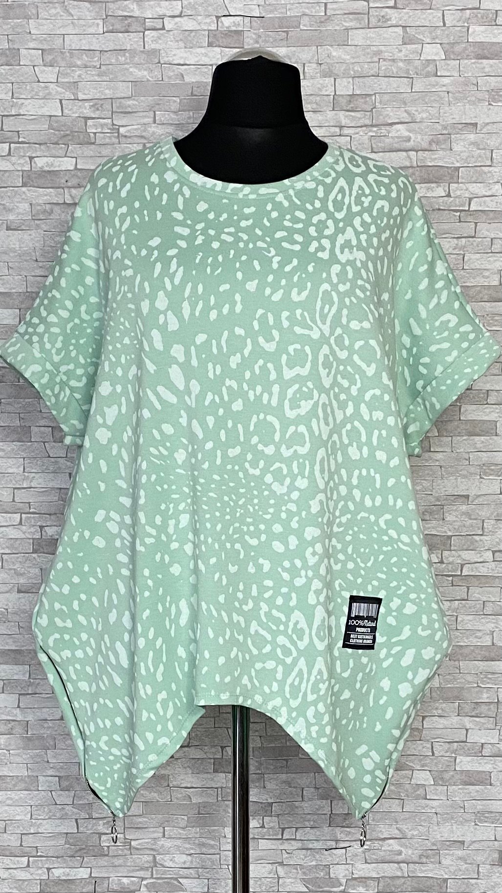 asymetryczna bluzka w panterkę asymetryczna bluzka w panterkę