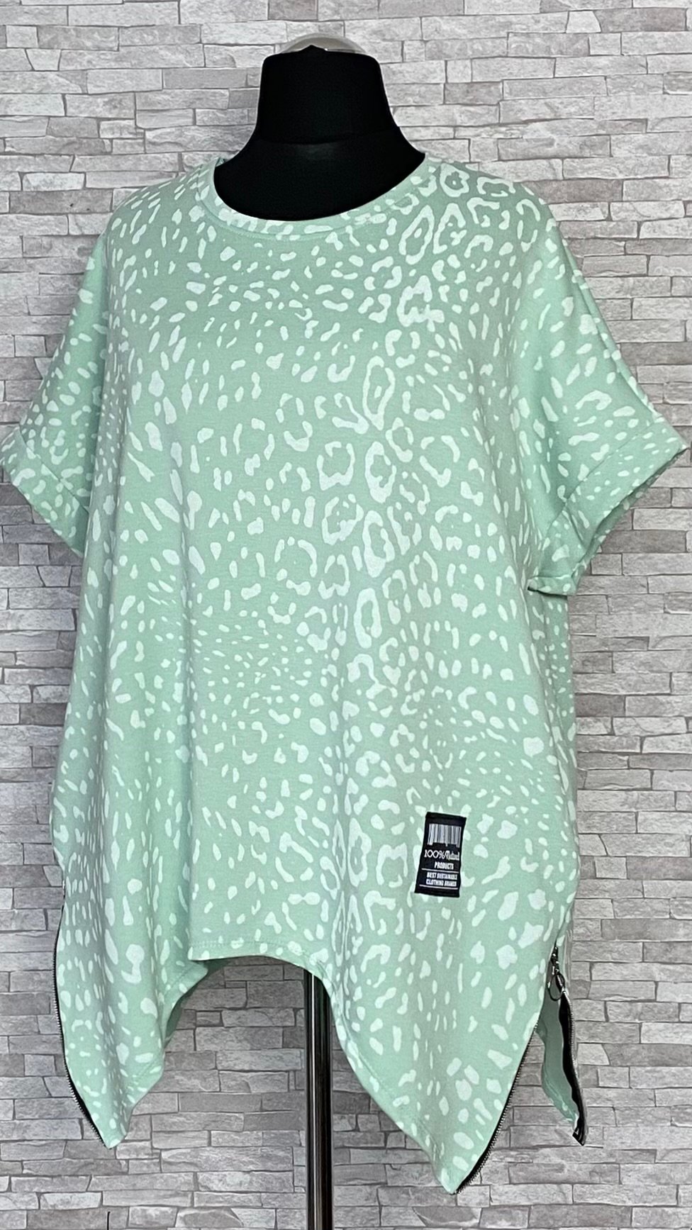 asymetryczna bluzka w panterkę asymetryczna bluzka w panterkę