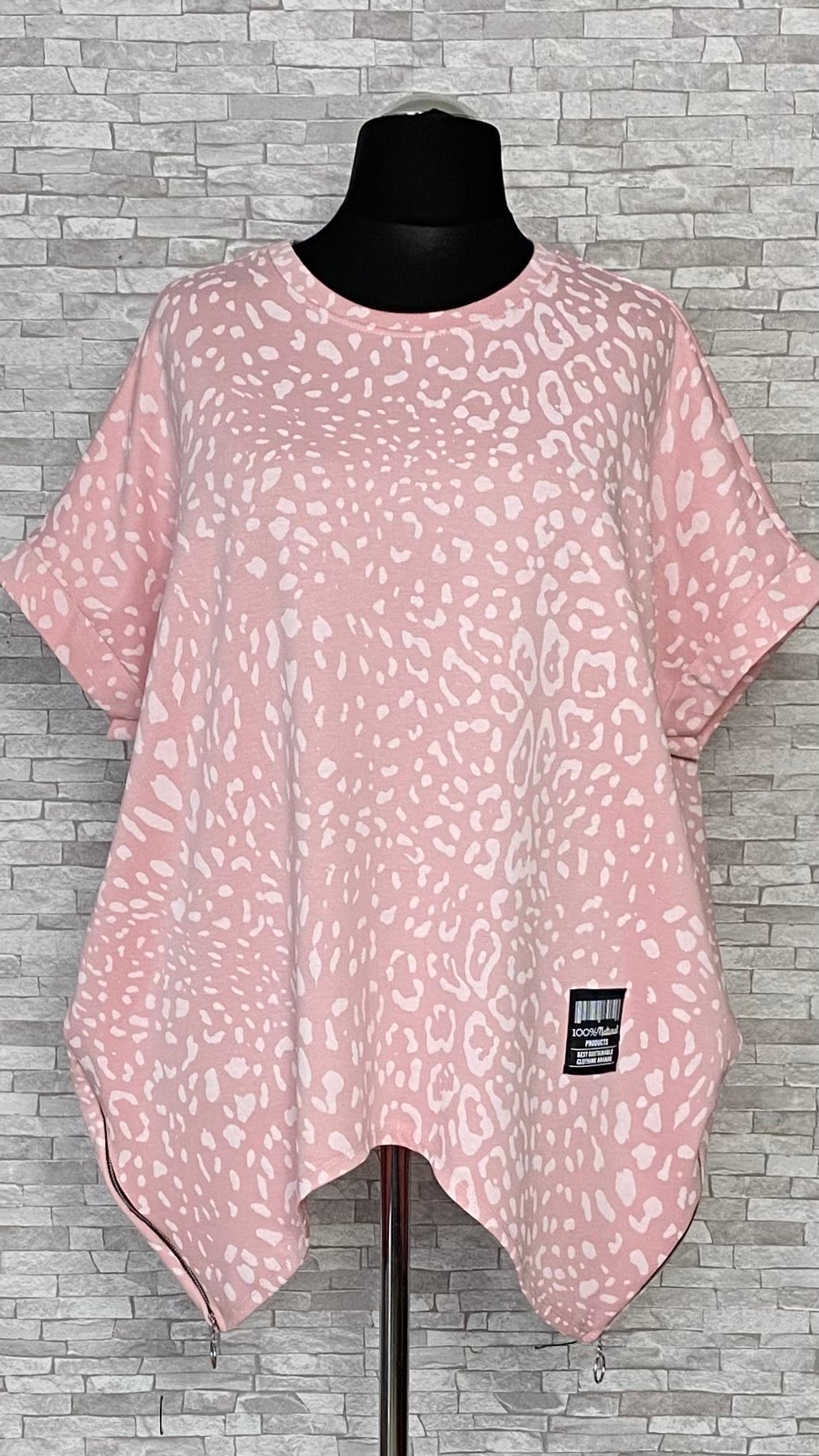 asymetryczna bluzka w panterkę asymetryczna bluzka w panterkę