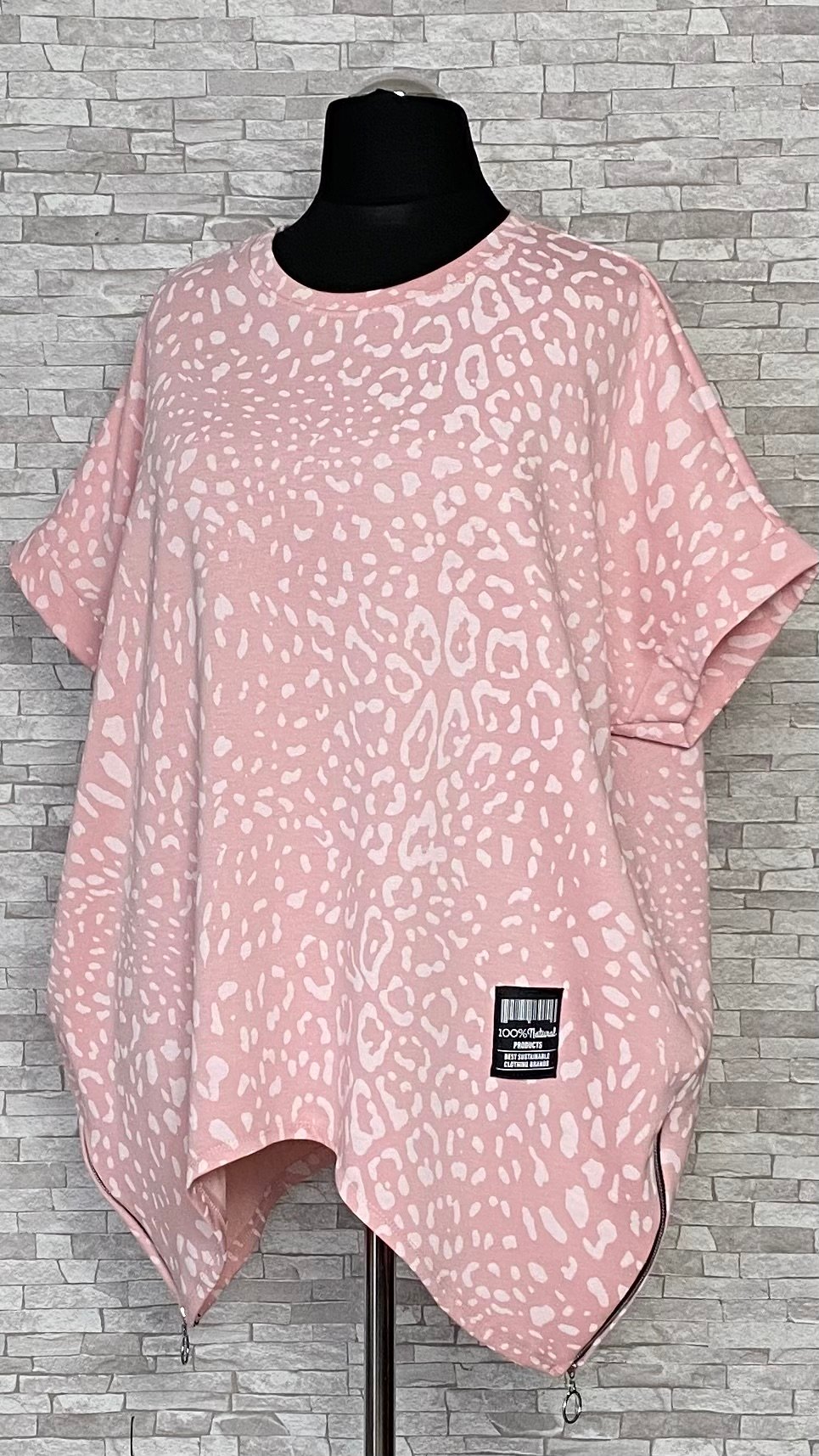 asymetryczna bluzka w panterkę asymetryczna bluzka w panterkę