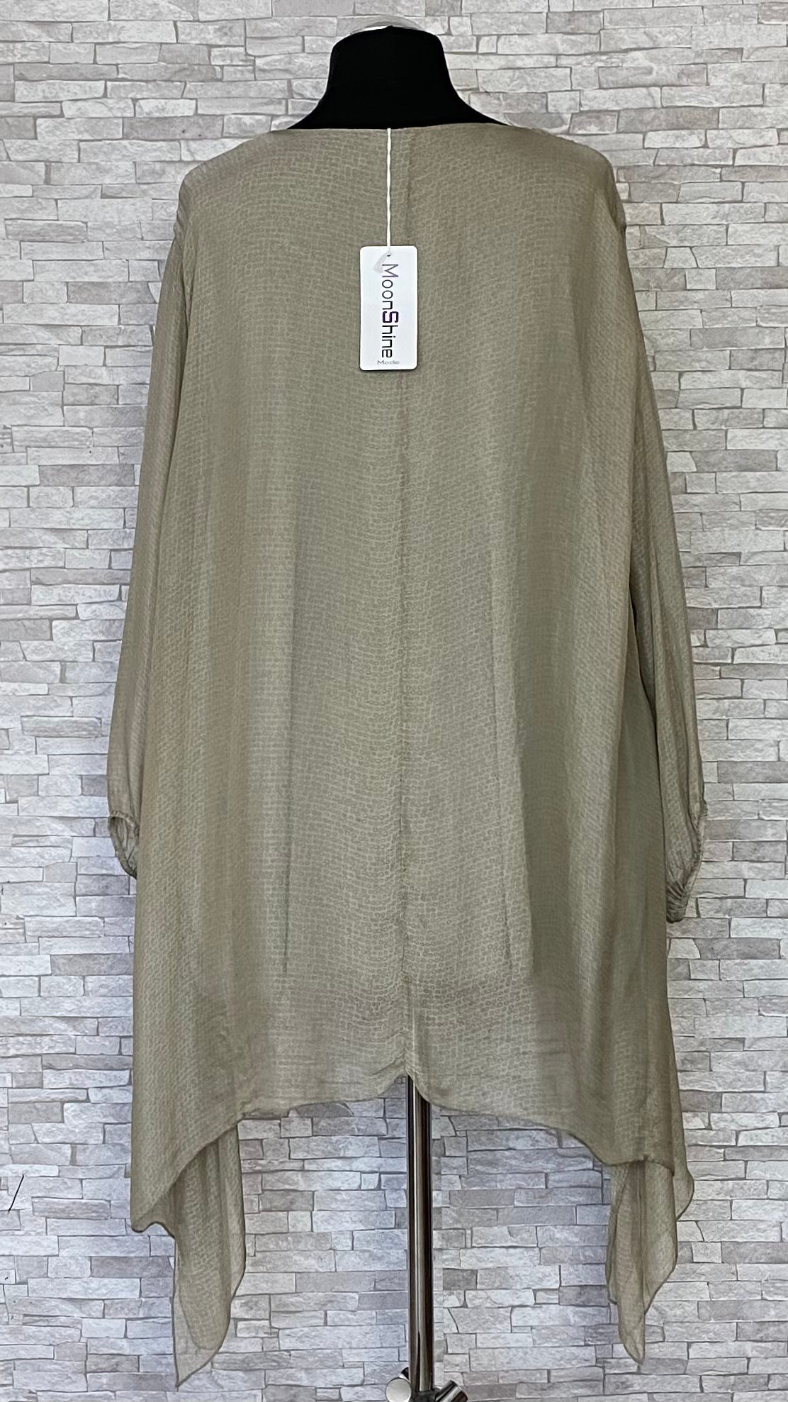 wiskozowo jedwabna tunika moonshine mode na podszewce wiskozowo jedwabna tunika moonshine mode na podszewce