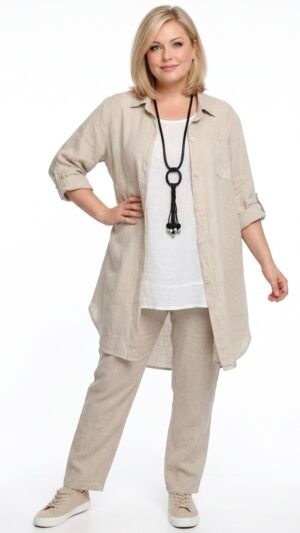 lniana koszula mb germany z kieszenią