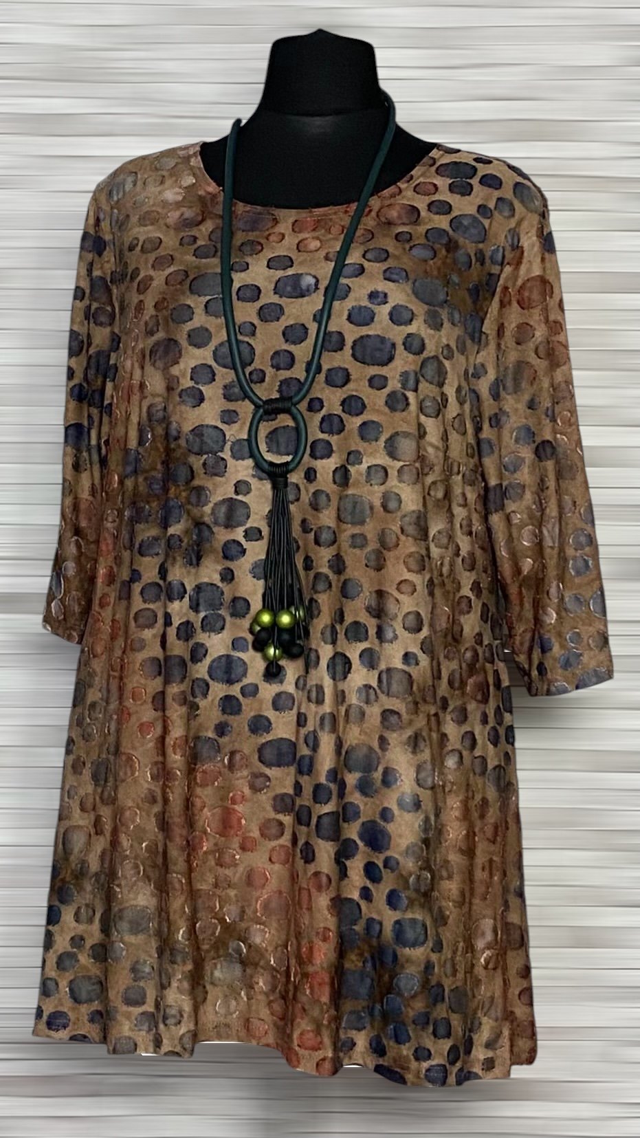 tunika new jersey fashion w ozdobne kółka tunika new jersey fashion w ozdobne kółka