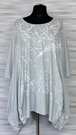 Home bawełniana tunika moonshine mode z szerszym dołem