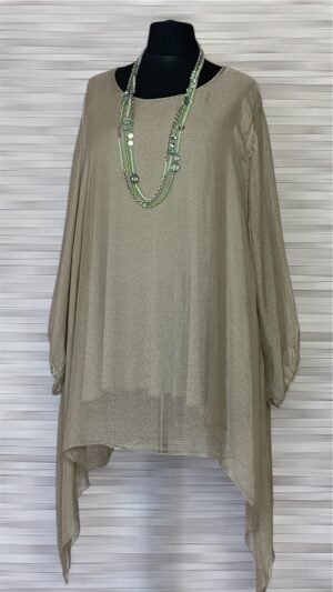 Home wiskozowo jedwabna tunika moonshine mode na podszewce