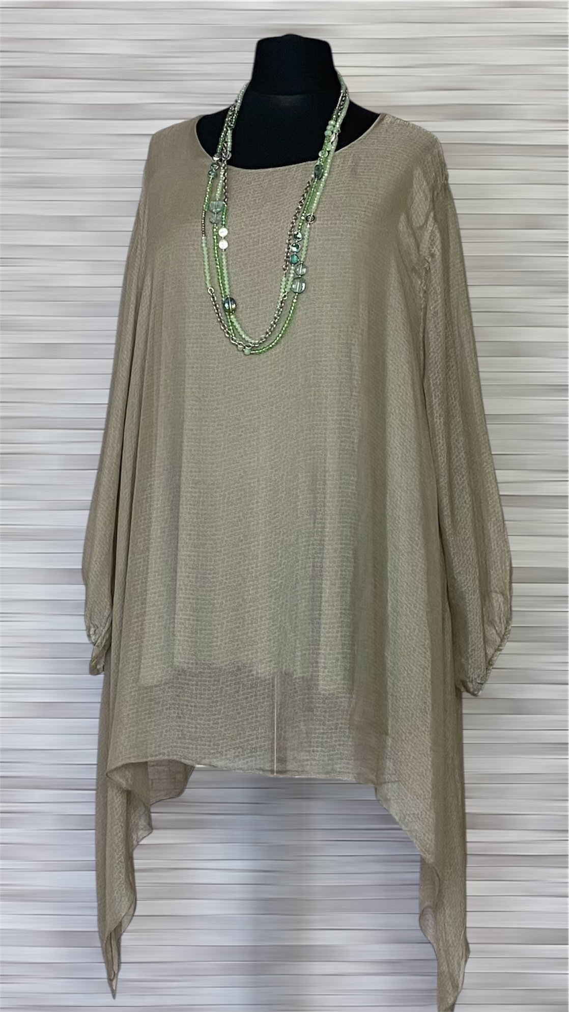 wiskozowo jedwabna tunika moonshine mode na podszewce wiskozowo jedwabna tunika moonshine mode na podszewce