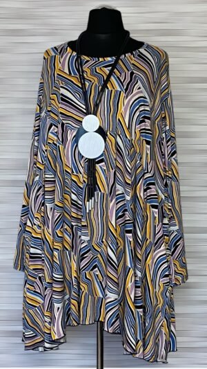 wiskozowa tunika akh exclusive z kieszeniami