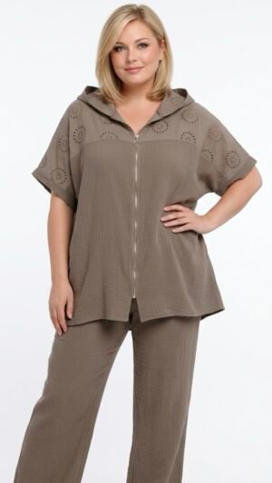 letnia bluza oversize z kapturem