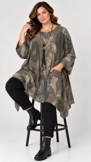 Home stylizacja boho na czarnym stołku